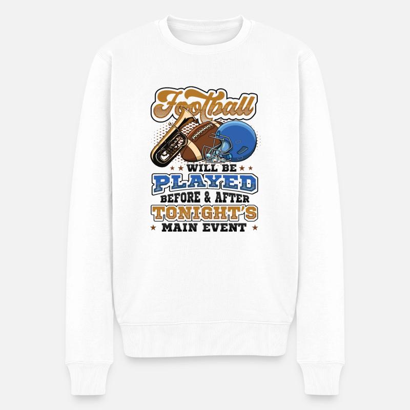 Fußball-Halbzeitshow Hauptveranstaltung - Männer Premium Bio Pullover - Weiß