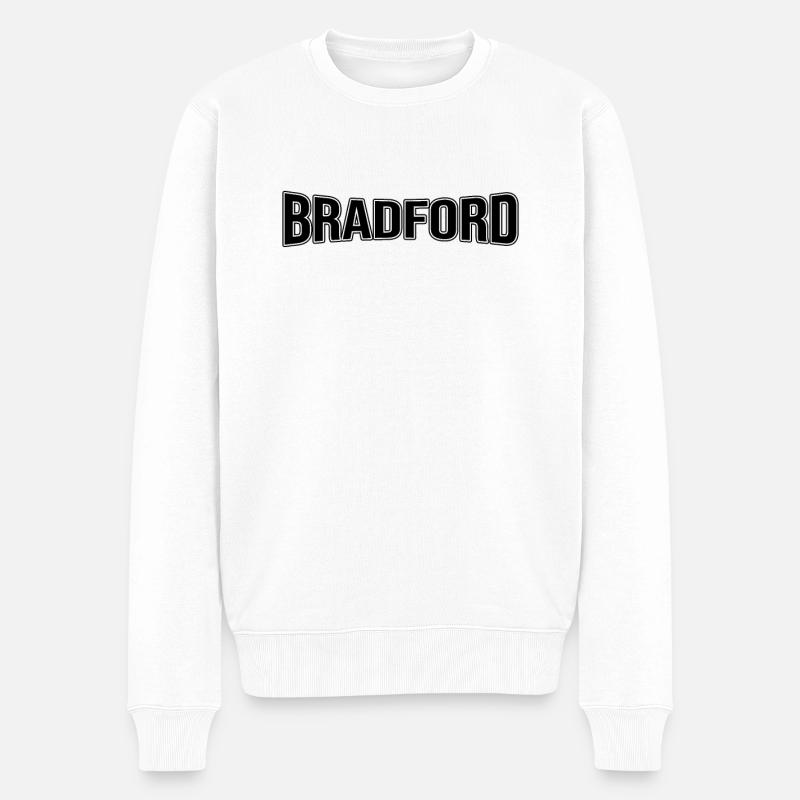 Bradford - Männer Premium Bio Pullover - Weiß