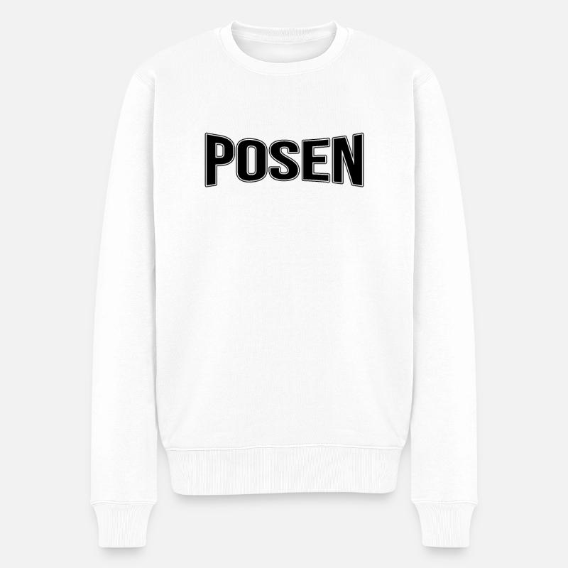 Poser - Pull Premium bio Homme - blanc