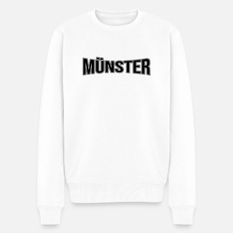 Münster - Männer Premium Bio Pullover - Weiß