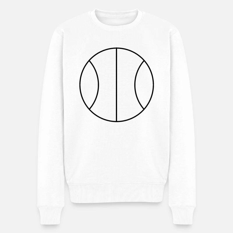 Aperçu du basketball - Pull Premium bio Homme - blanc