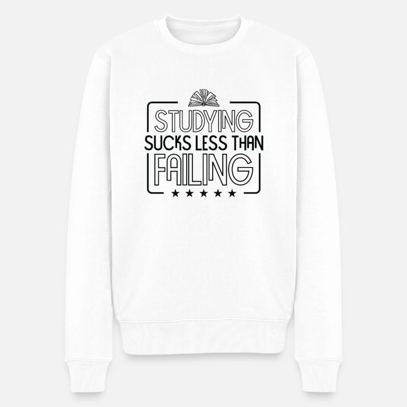 Étudier l’apprentissage de l’enseignement éducatif - Pull Premium bio Homme - blanc