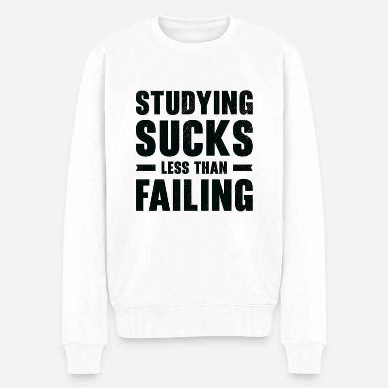 Étudier l’apprentissage de l’enseignement éducatif - Pull Premium bio Homme - blanc