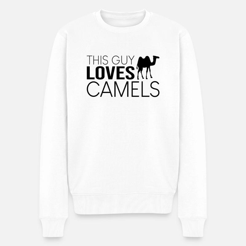 Typ Kamel Spruch - Männer Premium Bio Pullover - Weiß