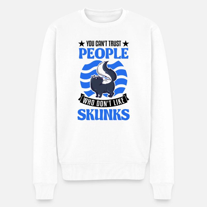 Amateurs de mouffette - Pull Premium bio Homme - blanc