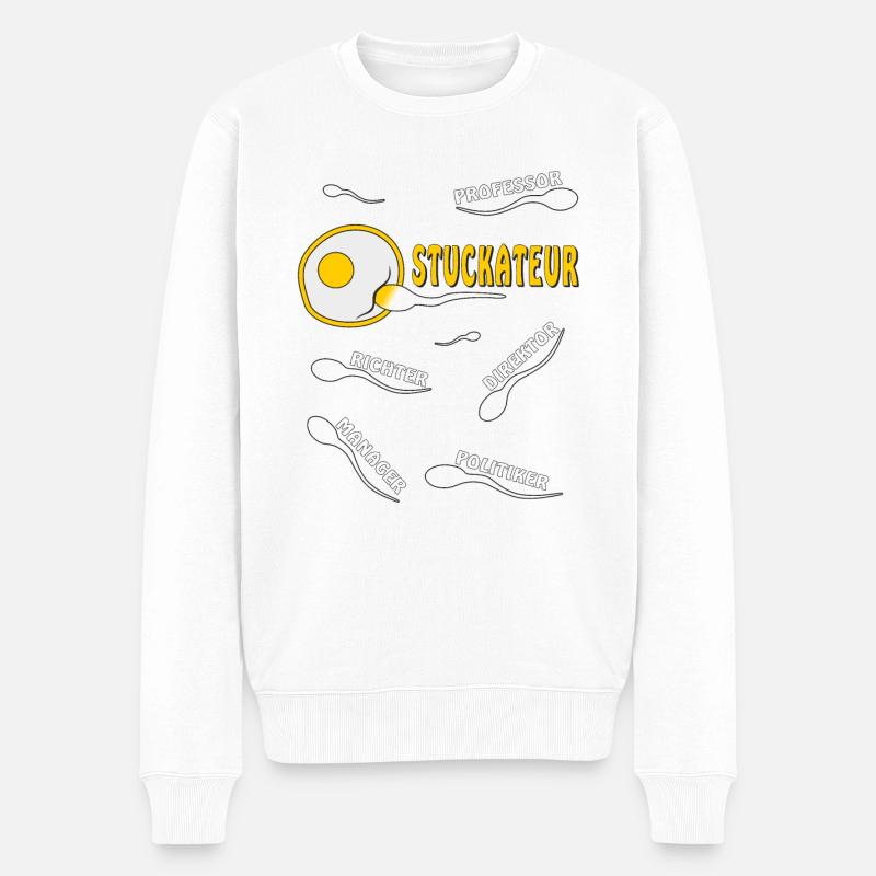 PLÂTRIER - Pull Premium bio Homme - blanc