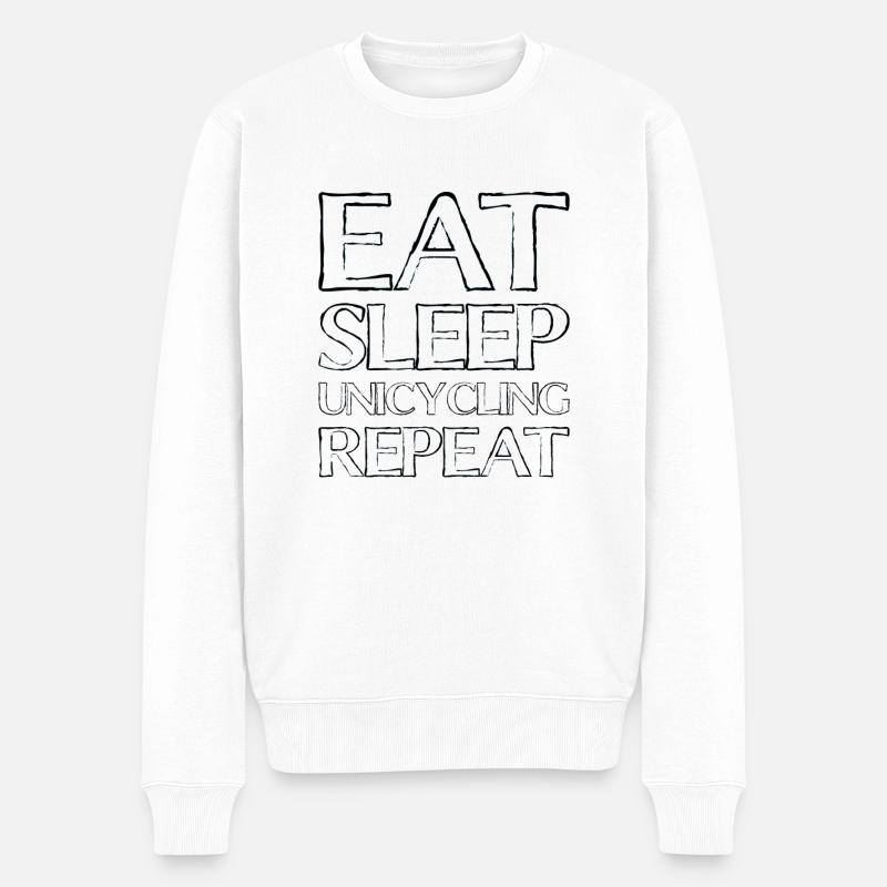 Manger Sleep Unicycle - Pull Premium bio Homme - blanc