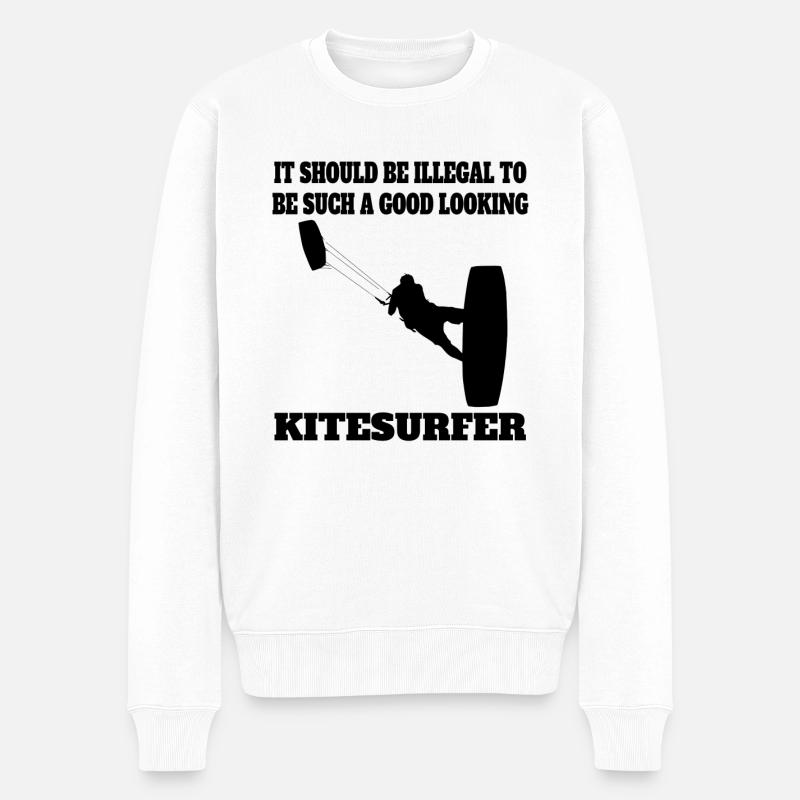 Kitesurfer Gift Surf Windsurf Windsurfer - Pull Premium bio Homme - blanc