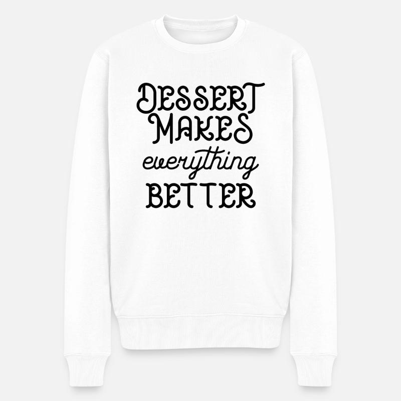 Desert makes everything better - Men's Premium Organic Jumper - white