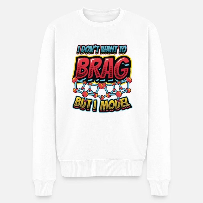 Physical Modeling Funny Physics Lover - Men's Premium Organic Jumper - white