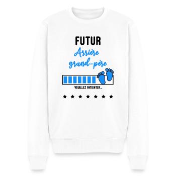 futur Arrière grand-père - Pull Premium bio Homme - blanc - Devant - Thijin (182cm)