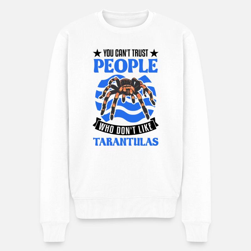 Tarantel Haustier Spinne Tarantula - Männer Premium Bio Pullover - Weiß