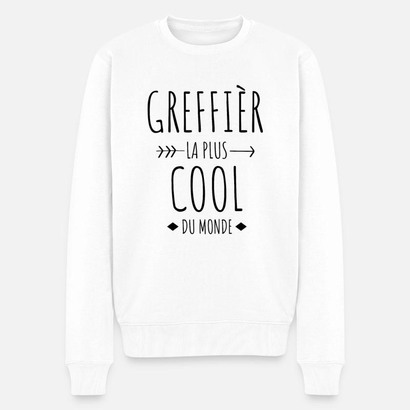 greffier , greffe , tribunal , justice , juge - Pull Premium bio Homme - blanc