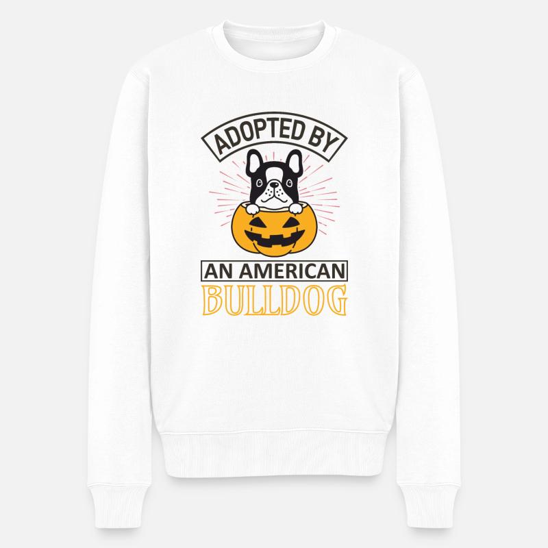 Adopte American Bulldog - Pull Premium bio Homme - blanc