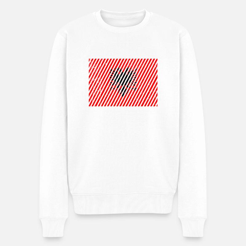 Drapeau de l’Albanie - Pull Premium bio Homme - blanc