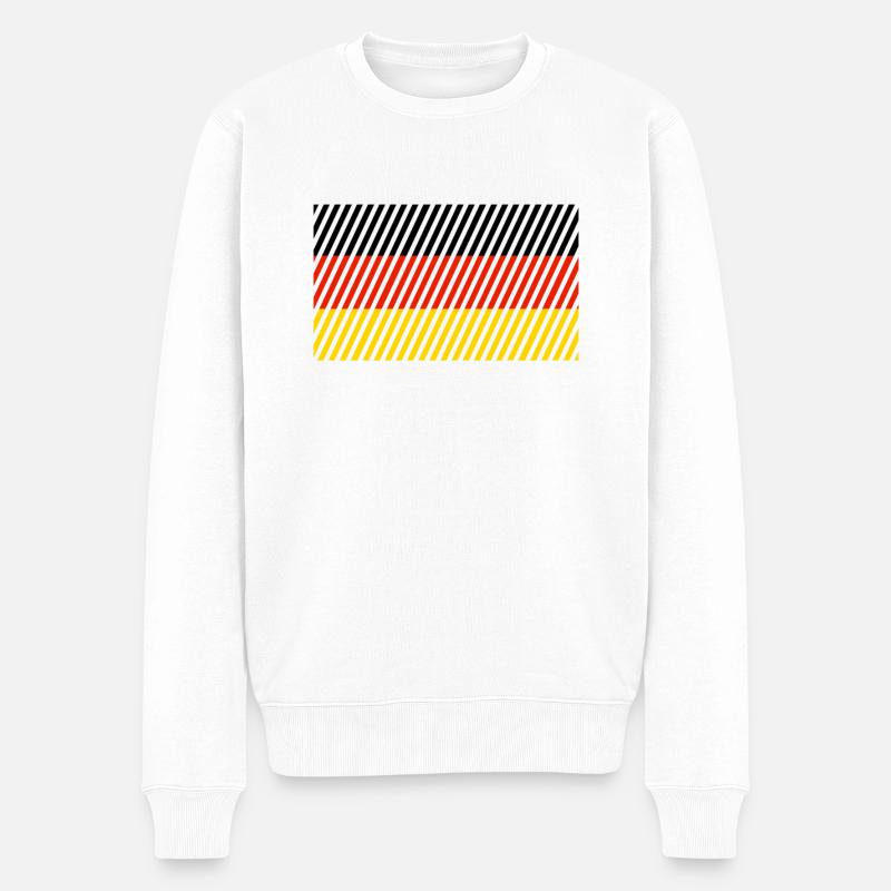 Drapeau de l’Allemagne - Pull Premium bio Homme - blanc