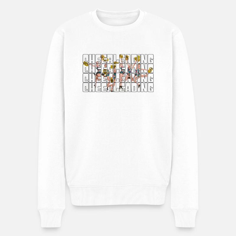 Cheerleading - Männer Premium Bio Pullover - Weiß