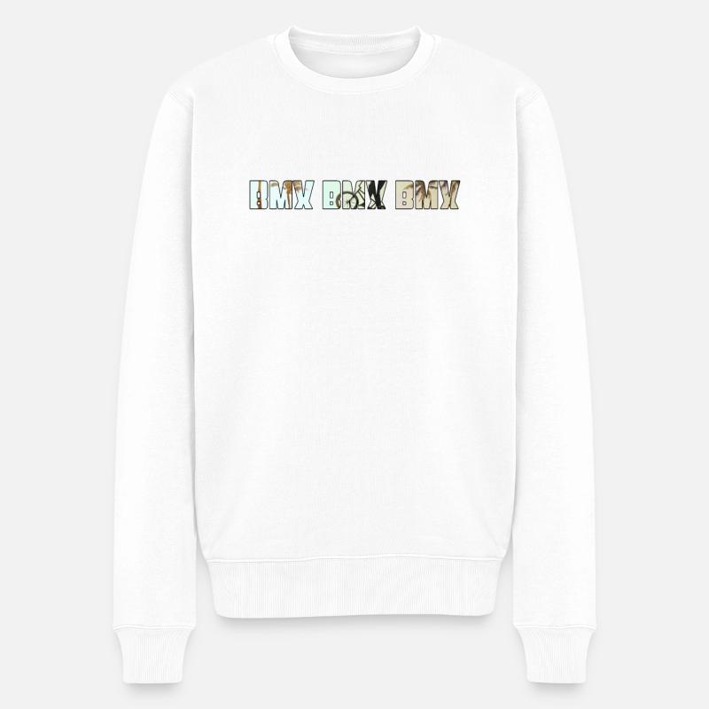 BMX - Männer Premium Bio Pullover - Weiß