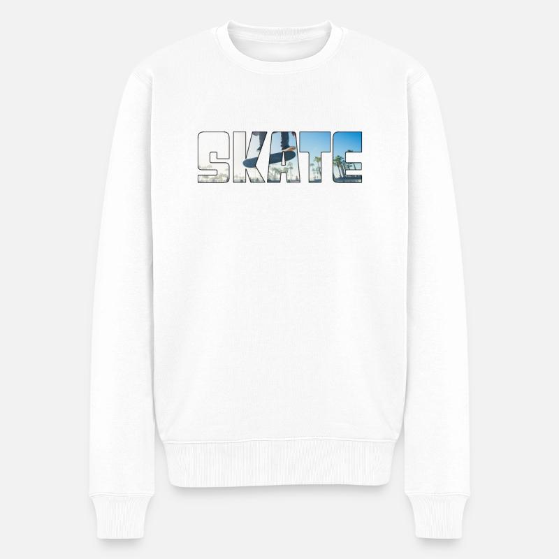 Skateboarding - Pull Premium bio Homme - blanc