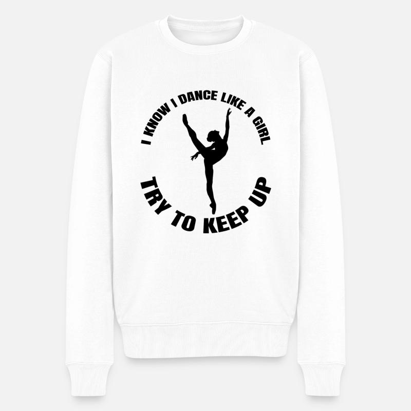 Ballet Dancer Dance Class Gift Dance Ballerina - Pull Premium bio Homme - blanc