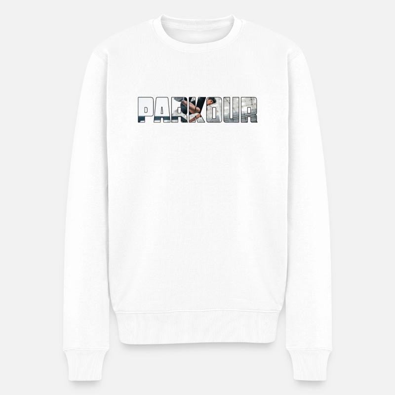 le parkour - Pull Premium bio Homme - blanc