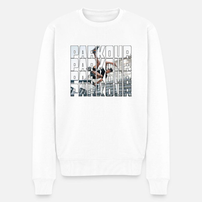 le parkour - Pull Premium bio Homme - blanc