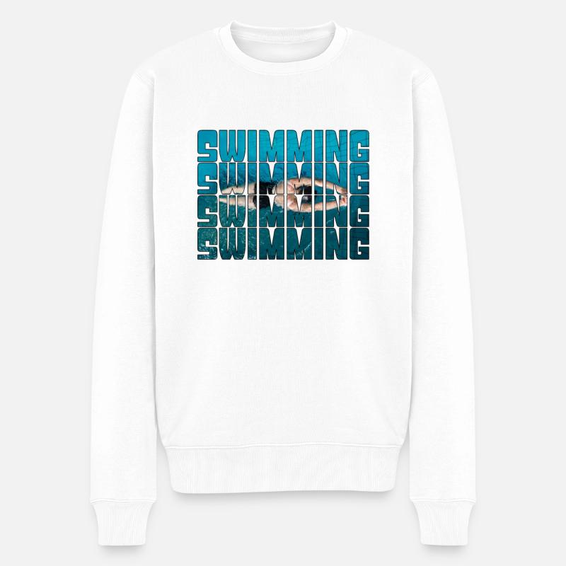 Nager - Pull Premium bio Homme - blanc