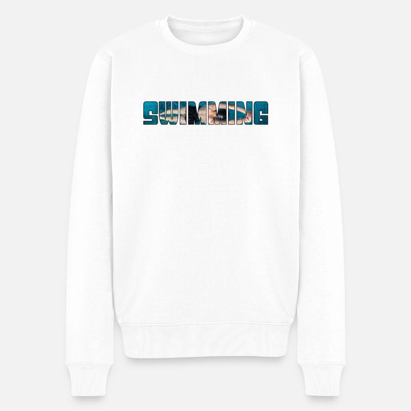 Nager - Pull Premium bio Homme - blanc