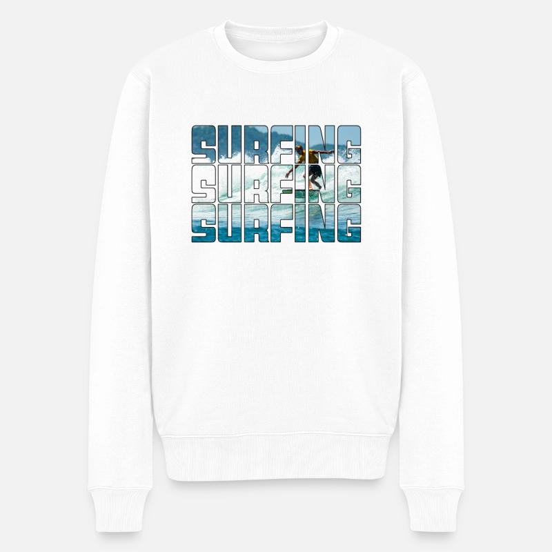 Surf - Pull Premium bio Homme - blanc