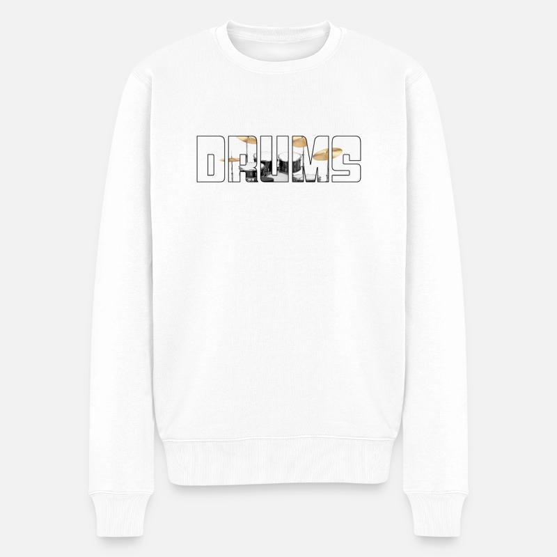 Percussion - Pull Premium bio Homme - blanc