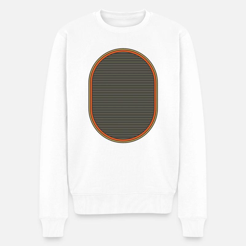Hintergrund - Männer Premium Bio Pullover - Weiß