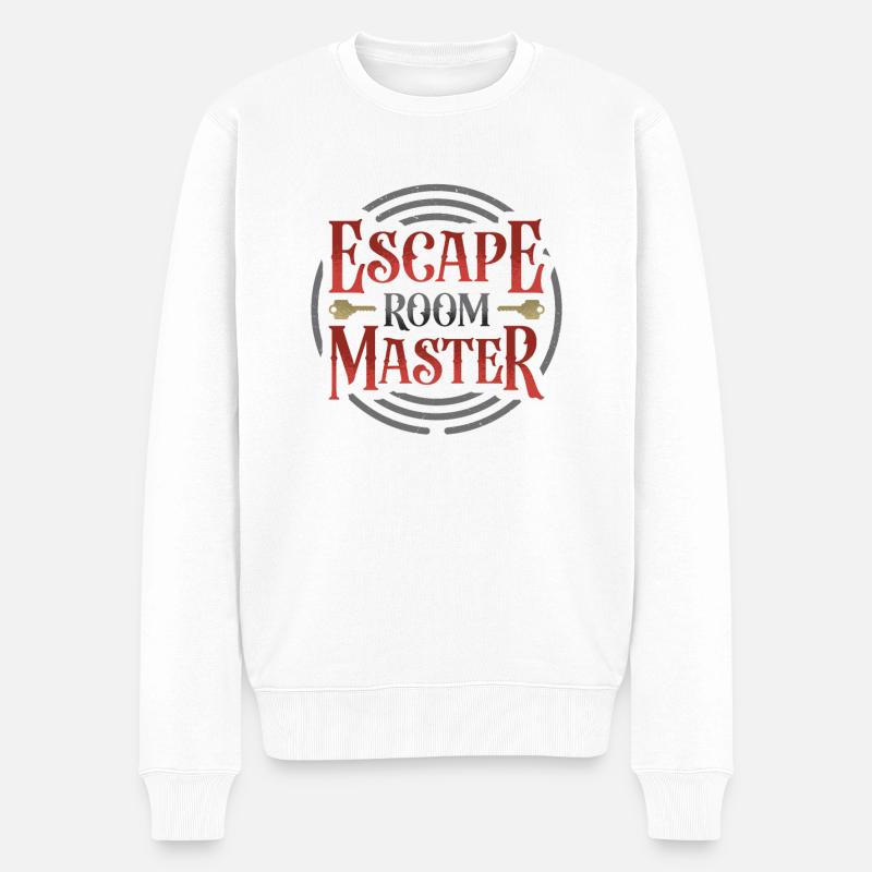 Escape Room Master, Anniversaire. - Pull Premium bio Homme - blanc