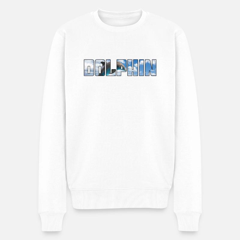 Dauphin - Pull Premium bio Homme - blanc