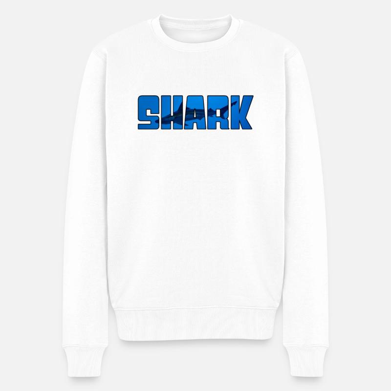 Requin - Pull Premium bio Homme - blanc