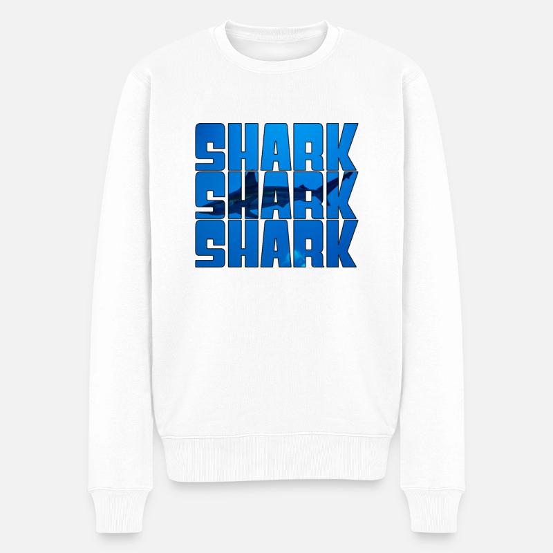 Requin - Pull Premium bio Homme - blanc