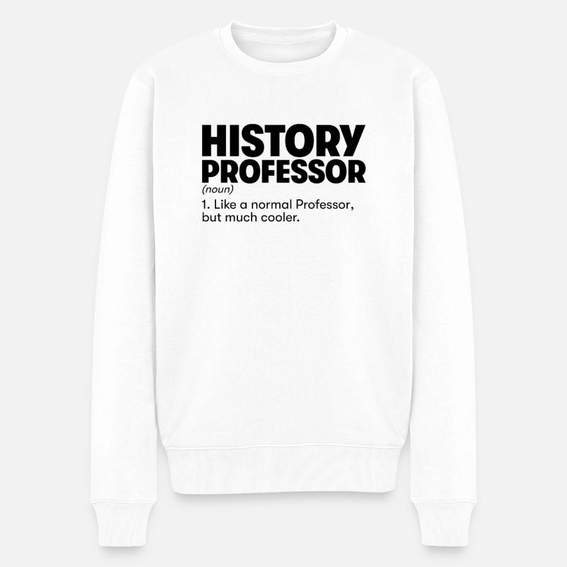 Professeur d’histoire - Pull Premium bio Homme - blanc