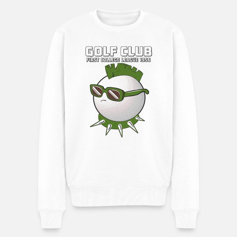 GOLF CLUB - Männer Premium Bio Pullover - Weiß