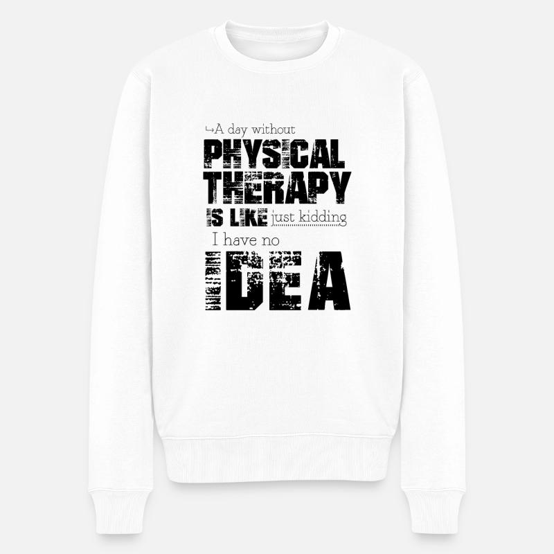 Physiotherapie - Männer Premium Bio Pullover - Weiß