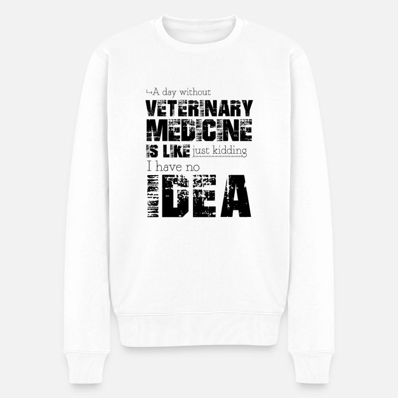 Médecine vétérinaire - Pull Premium bio Homme - blanc