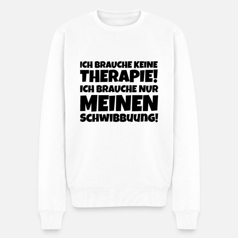 Schwibbogen Therapie - Männer Premium Bio Pullover - Weiß