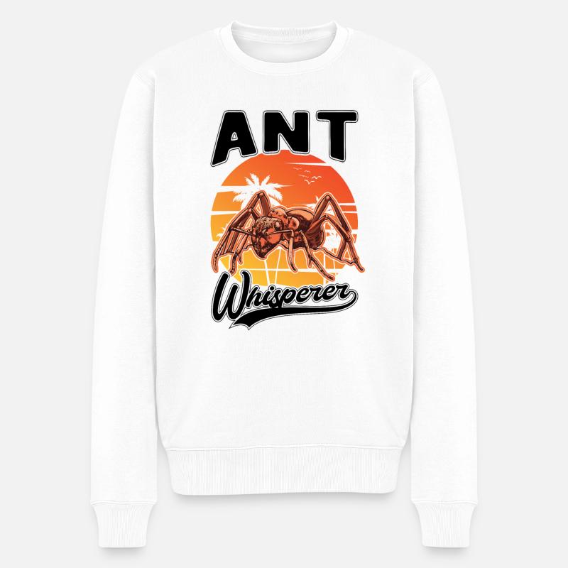 Fourmis Whisperer Fourmilière Fourmi Whisperer - Pull Premium bio Homme - blanc