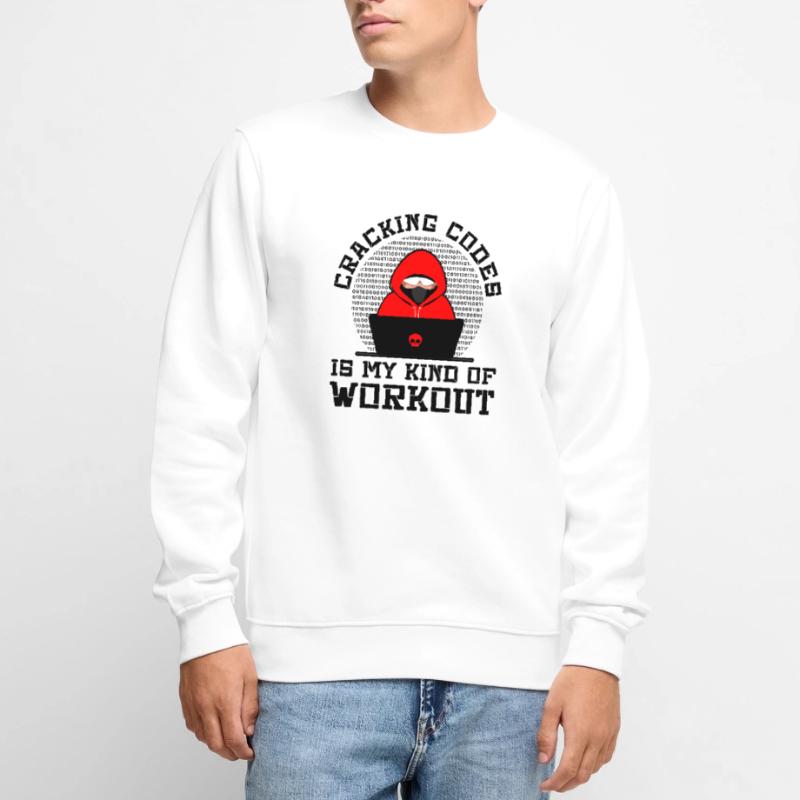 Cybersecurity Professional Hacker Cracking Codes Men's Premium Organic Jumper