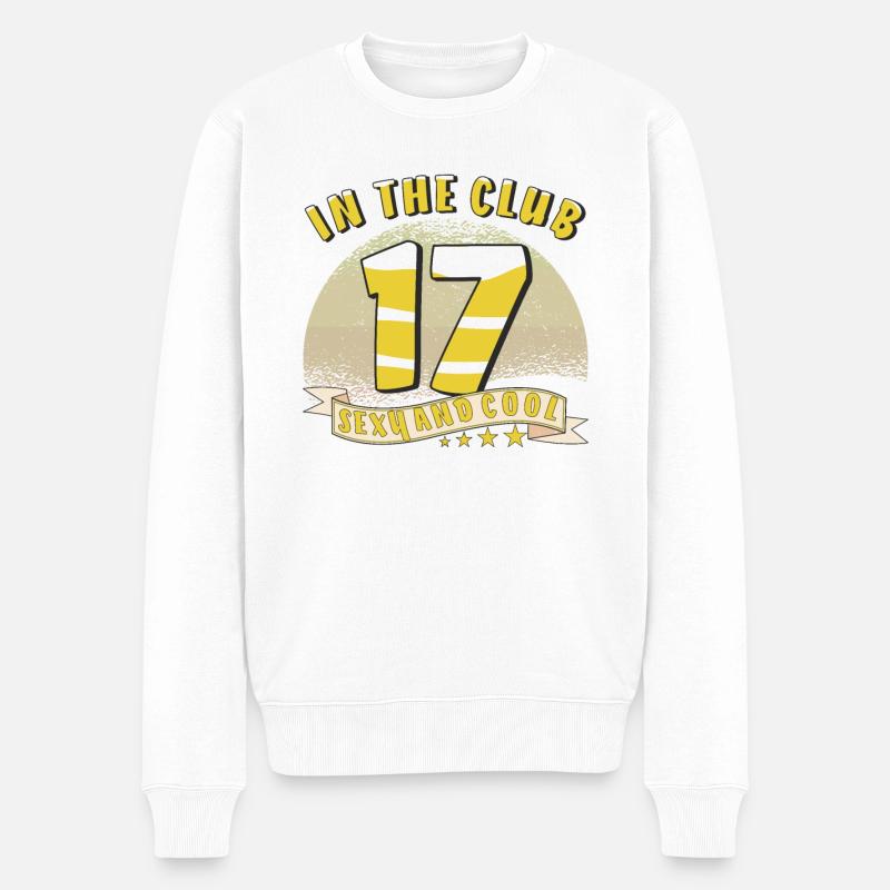 IN THE CLUB 17 - Männer Premium Bio Pullover - Weiß