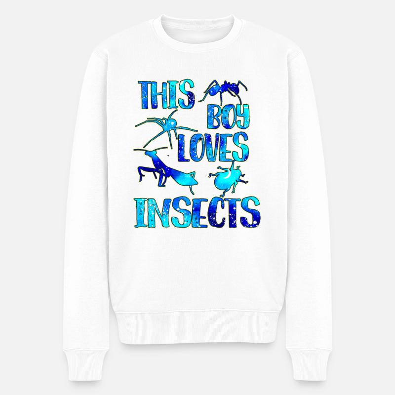 Ce garçon aime les insectes - Pull Premium bio Homme - blanc