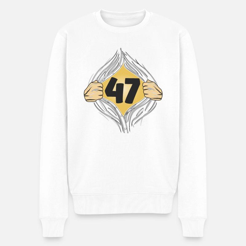 47 METTRE UNE CHEMISE - Pull Premium bio Homme - blanc