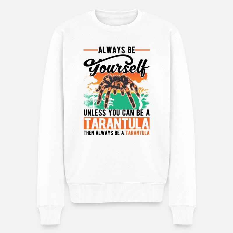 Tarantel Geschenk Tarantula - Männer Premium Bio Pullover - Weiß
