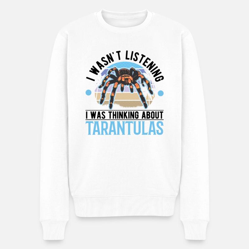 Tarantel Spinne Tarantula - Männer Premium Bio Pullover - Weiß