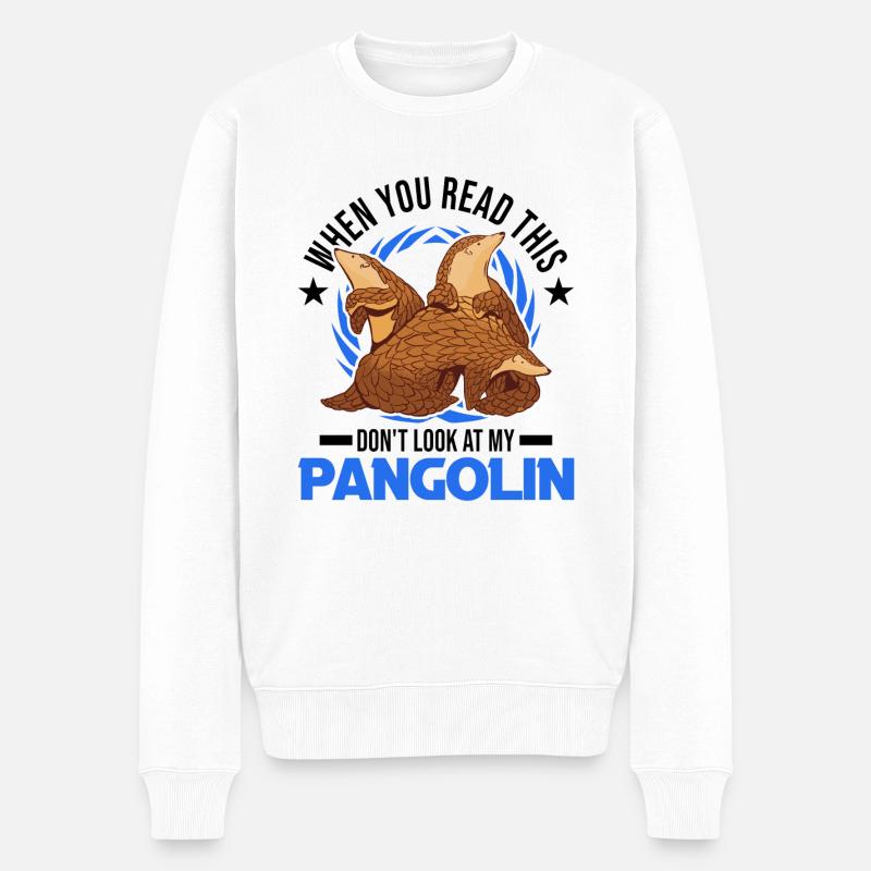 Pangolin Cadeau Pangolin - Pull Premium bio Homme - blanc