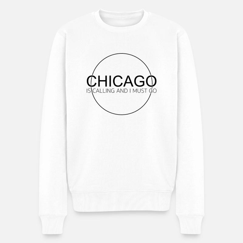 Citation de Chicago - Pull Premium bio Homme - blanc