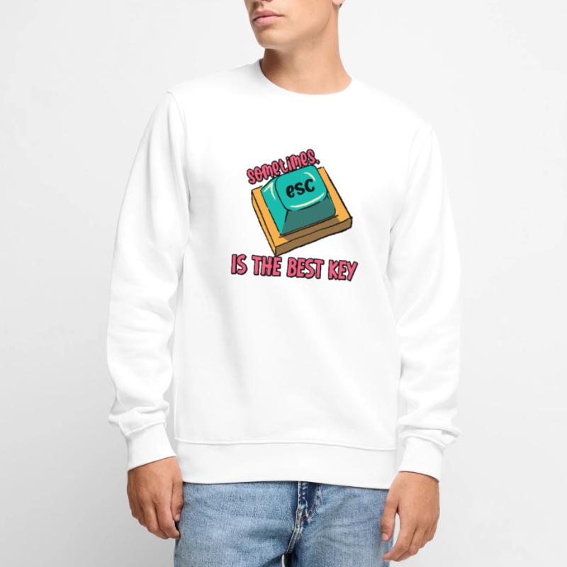 Software Engineer Computer Key Programming Men's Premium Organic Jumper